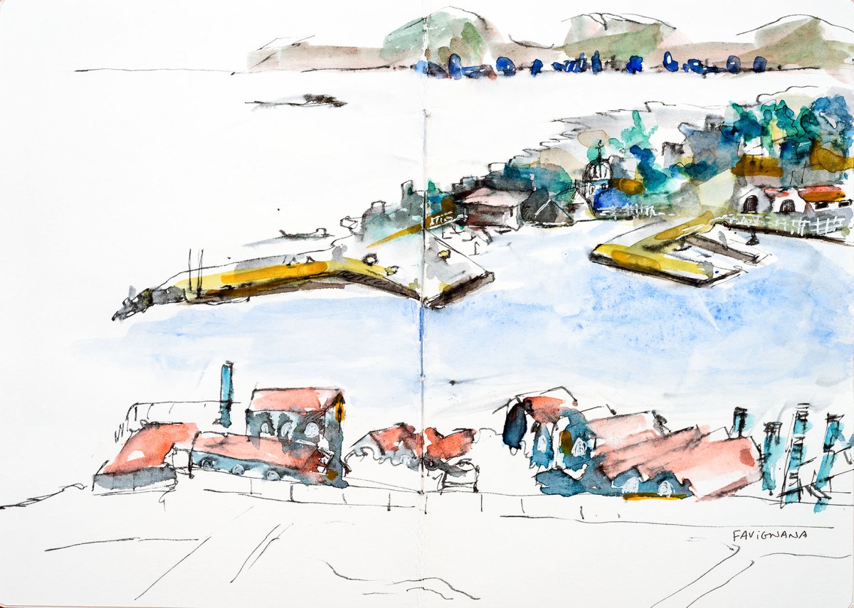 Sketch. Favignana. Sicile