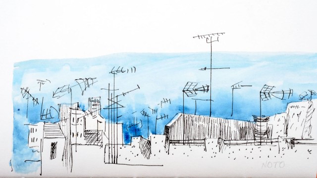 Sketch. Noto. Sicile.