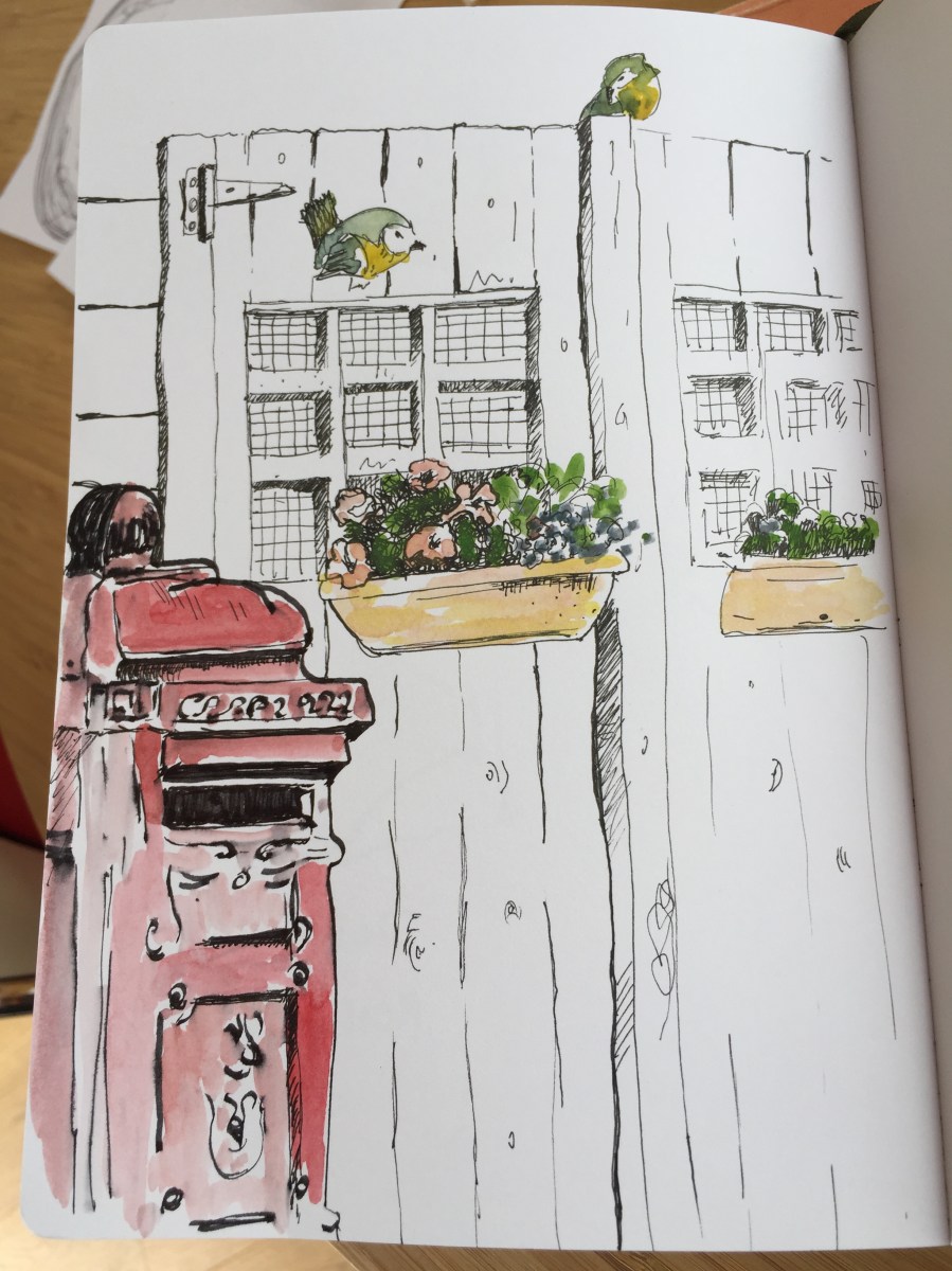 Groupe USK Belgium à Ronquières. Sketch le long du canal