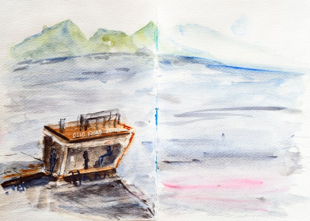 Sauna urbain à Oslo, Norvège