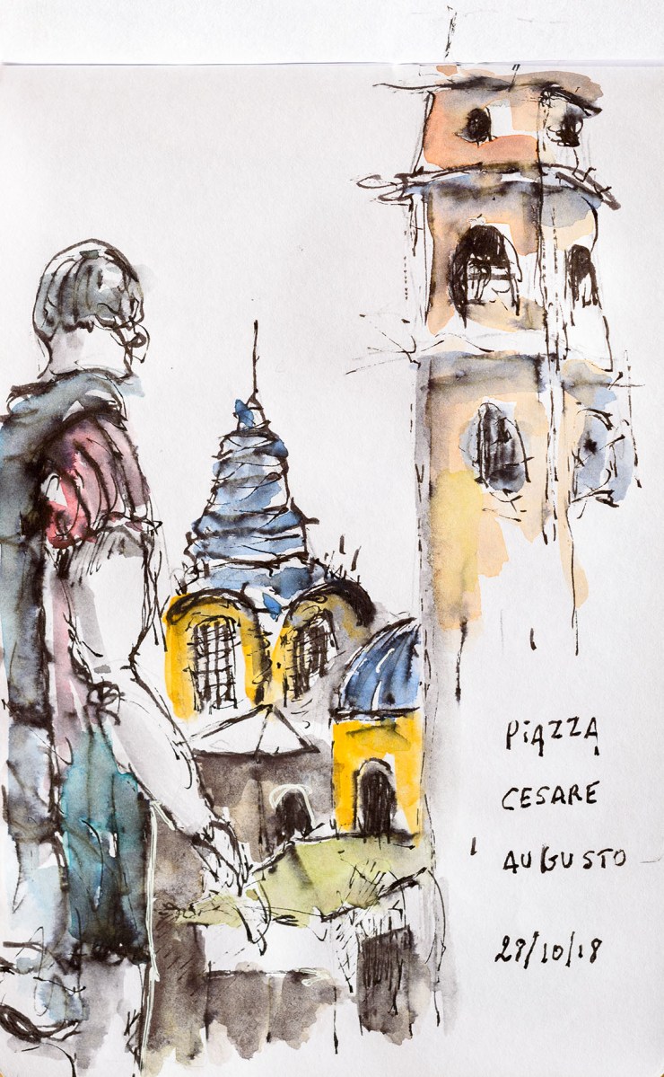 Piazza Cesare Augusto, Torino, Italia