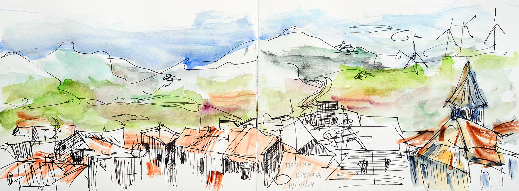 Medina-Sidonia, vue des hauteurs