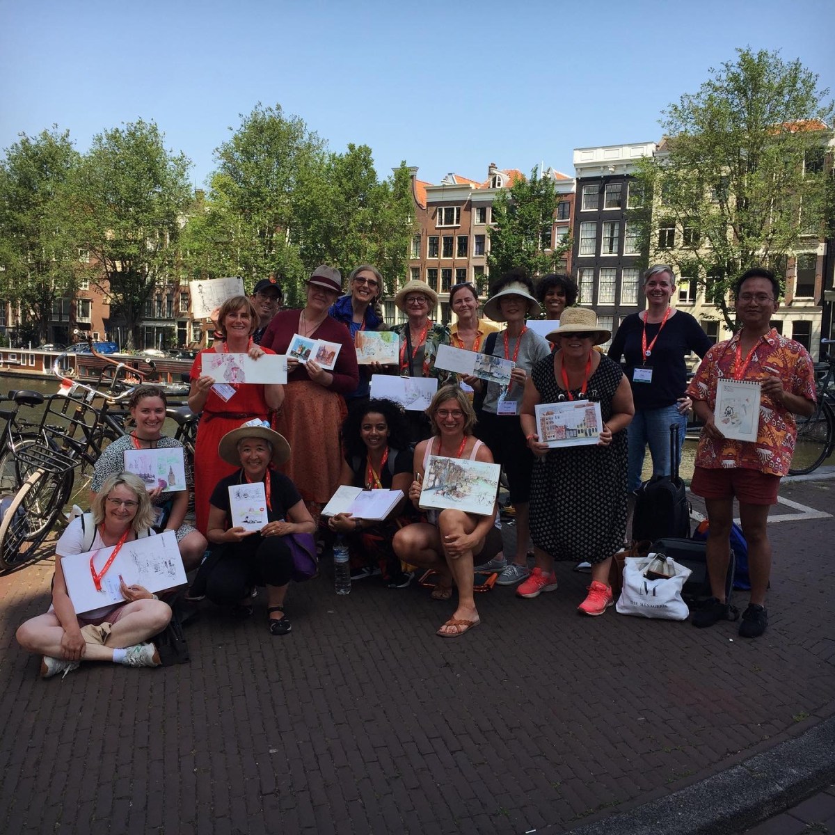 2019, groupe du workshop de Nina Johansson à Amsterdam.