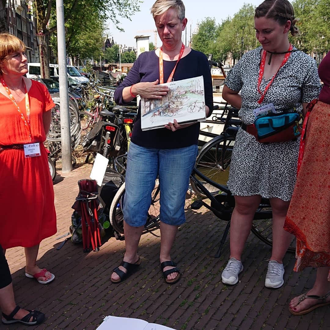 Workshop avec Nina Johansson lors du 10e symposium des USK à Amsterdam. Explication.